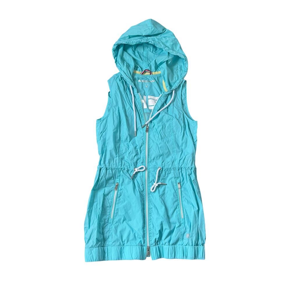 Tommy Hilfiger Hooded Vest Aqua Blue